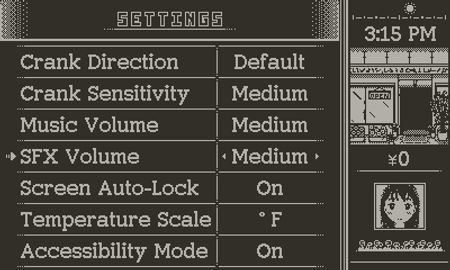settings